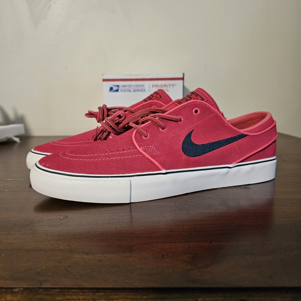 Nike SB Zoom Janoski OG+ Men Size 9 Shoe Aster Pink Navy Skate Sneaker NWOB